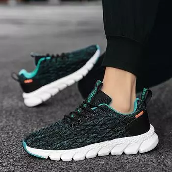 Men s shoes spring 2024 new trend versatile casual sports net shoes youth mesh breathable running tide shoes 39 синий