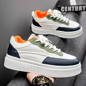 Men s Shoes Spring 2025 New Breathable Little White Shoes Athleisure Shoes Men s Trendy Niche Non-slip Wearable Shoes 39