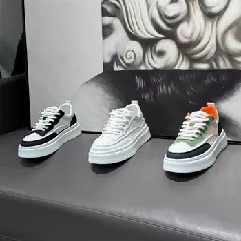 Men s Shoes Spring 2025 New Breathable Little White Shoes Athleisure Shoes Men s Trendy Niche Non-slip Wearable Shoes 39