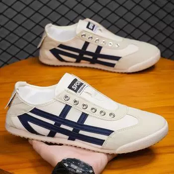 Men s shoes spring 2025 new trend retro flat-bottomed student sports casual shoes men s Forrest Gump shoes factory spot 39 белый