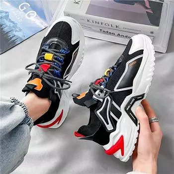Men s shoes spring 2025 new trendy spring casual super fire shoes trendy shoes heightening sports men s dad shoes men 39