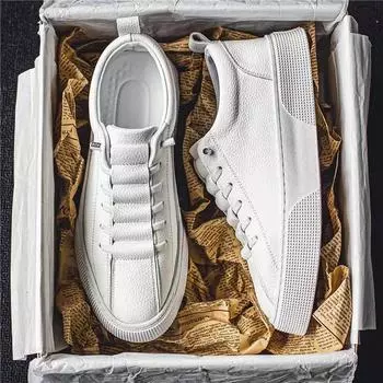 Men s shoes spring and autumn 2024 new sports and leisure board shoes men s autumn one-pedal comfortable men s shoes little white tide shoes 39 белый