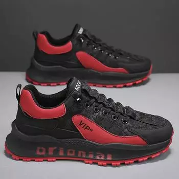 Men s shoes spring and autumn 2025 new thick-soled non-slip casual sports men s one-pedal running dad shoes trendy shoes 39