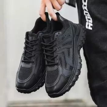 Men s shoes spring and autumn new tire sole versatile casual sports shoes student shoes mesh breathable dad shoes 39
