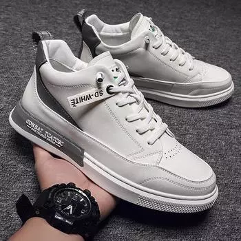 Men s shoes spring and autumn new Korean version trend casual shoes student running shoes men s sports shoes 38 чёрный