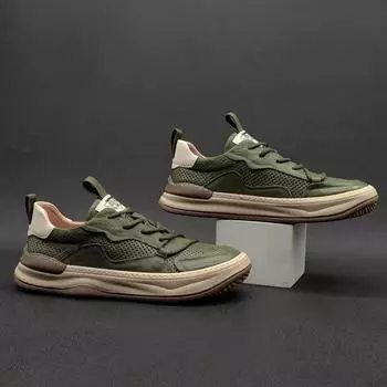 Men s shoes spring and summer hollow breathable shoes crooked clown shoes versatile European station men s shoes high-end boys casual shoes 37 чёрный