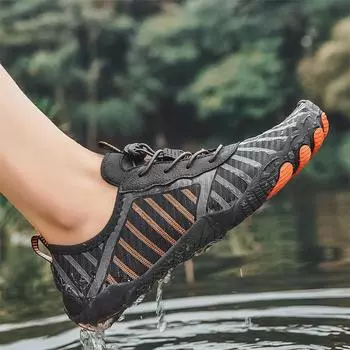 Men s shoes spring and summer new lightweight breathable wear-resistant casual shoes men s outdoor creek walking shoes non-slip hiking shoes 36