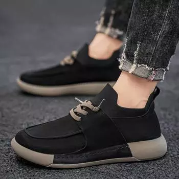 Men s shoes spring and summer new thin fly-woven socks shoes men s black trend platform lace-up sports and leisure shoes men s 39