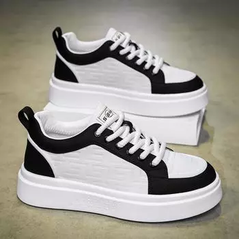 Men s shoes spring breathable 2025 new thin casual little white shoes trendy shoes Korean version of versatile men s sports board shoes 39