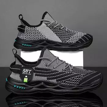 Men s shoes spring breathable mesh deodorant mesh shoes casual sports running work black labor insurance tide shoes summer 39 чёрный