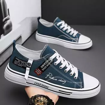 Men s shoes spring breathable versatile student classic black canvas shoes men s sports board shoes casual shoes flat trendy shoes 39