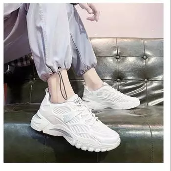 Men s shoes spring fashion breathable thick point white shoes trendy shoes versatile comfortable sports and leisure men s shoes factory 39 чёрный