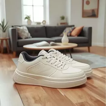 Men s shoes spring lightweight soft-soled non-slip board shoes sports and leisure design sense niche heightening shoes student versatile trendy shoes 39