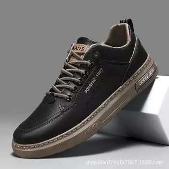 Men s shoes spring new breathable little white shoes male students trend versatile cloth shoes sports leisure board shoes trendy shoes 39