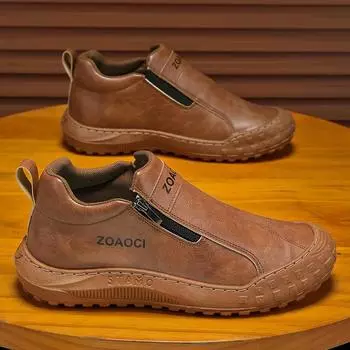 Men s shoes spring new breathable one-pedal little white shoes men s non-slip and wear-resistant sports and leisure board shoes labor insu 39