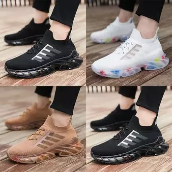Men s shoes spring new platform-soled outdoor sports shoes casual and comfortable versatile running shoes foreign trade breathable men s shoes 40