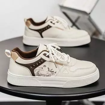 Men s shoes spring niche low-top non-slip soft-soled sports flat shoes middle school students black trend versatile casual shoes 39