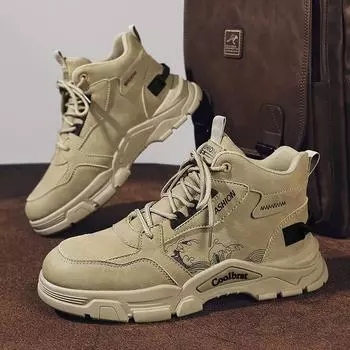 Men s shoes spring non-slip and wear-resistant outdoor work high-top outdoor tooling shoes 2024 new men s sports Martin boots 39