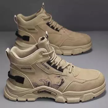 Men s shoes spring non-slip and wear-resistant outdoor work high-top outdoor tooling shoes 2024 new men s sports Martin boots 39