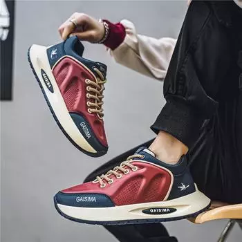 Men s shoes spring retro trend sports dad shoes platform heightening breathable casual shoes men s large size trendy shoes 39