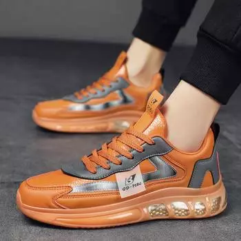 Men s Shoes Spring Tide Shoes 2024 New All-match Men s Casual Sports Shoes Korean Fashion Breathable Shoes 39 зелёный