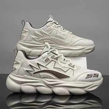 Men s shoes summer 2024 new mesh breathable dad shoes fashionable versatile comfortable casual sports platform Forrest Gump shoes 39