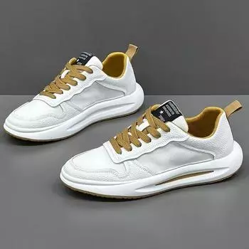 Men s shoes summer 2025 new mesh breathable little white shoes low-top fashion versatile sports and leisure shoes men s shoes 39 белый