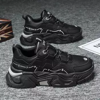 Men s shoes summer 2025 new middle school student sports running soft sole heightening adolescent little white dad trendy shoes 39