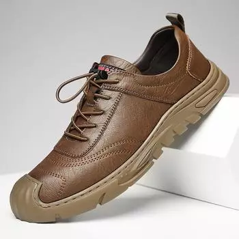 Men s shoes summer 2025 new outdoor hiking shoes men s casual handmade travel shoes soft-soled breathable hiking shoes men 38
