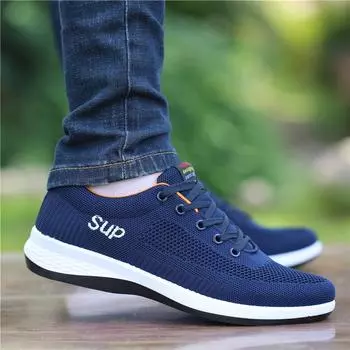 Men s shoes summer breathable 2024 new mesh fly-woven shoes lightweight casual shoes trendy shoes men s running sports shoes 39