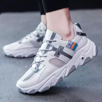 Men s shoes summer breathable student shoes Korean version trendy sports dad shoes versatile casual breathable running shoes mesh shoes 39