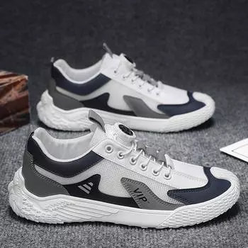 Men s shoes summer mesh breathable one pedal live broadcast casual board shoes work non-slip wear-resistant sports labor insurance shoes 39 хаки