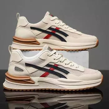 Men s shoes summer mesh breathable running soft sole casual sports Forrest Gump men s heightening little white dad trendy shoes 39