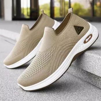 Men s shoes summer new breathable single shoes soft sole not stuffy feet shoes versatile comfortable mesh cloth shoes men 39