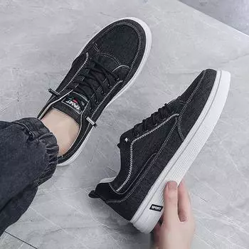 Men s shoes summer new casual cloth shoes fashion trend versatile work soft sole non-slip board shoes youth canvas shoes 39