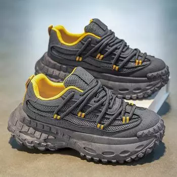 Men s shoes summer new mesh breathable dad shoes teen students little white shoes live broadcast platform casual sports shoes 39