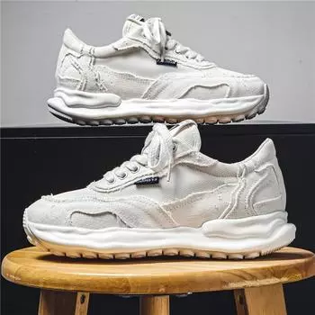Men s shoes summer new non-slip casual dissolving shoes running shoes versatile fashion sports mesh dad trendy shoes 39