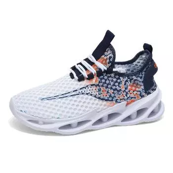 Men s shoes summer sports breathable mesh hollow casual shoes men s heightening shock absorption single mesh thin running tide shoes 36