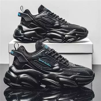 Men s shoes summer versatile leisure youth running non-slip travel sports thick sole inner height increase little white dad tide shoes 39