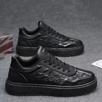 Men s shoes trendy 2024 new popular breathable thin autumn versatile casual board shoes thick sole height increase work insurance shoes 39