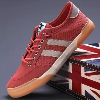 Men S Shoes Trendy Men S Canvas Shoes Mesh Comfortable Breathable Low-Top Board Shoes Men 38