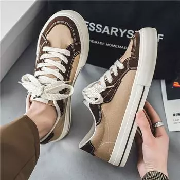 Men s shoes trendy shoes summer niche black casual canvas shoes Korean board retro versatile sports big head board shoes men s 39 чёрный