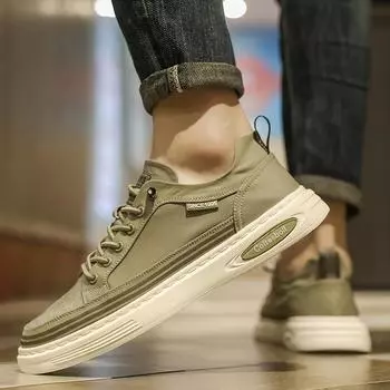 Men s shoes winter ice silk breathable soft sole versatile cloth shoes men s board shoes one pedal casual canvas shoes 2024 new 39 чёрный