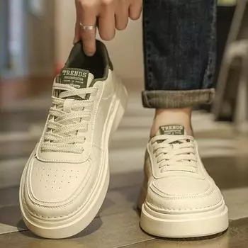 Men s shoes winter new casual fashion low-top versatile trendy shoes youth non-slip soft sole heightening breathable sports shoes 39