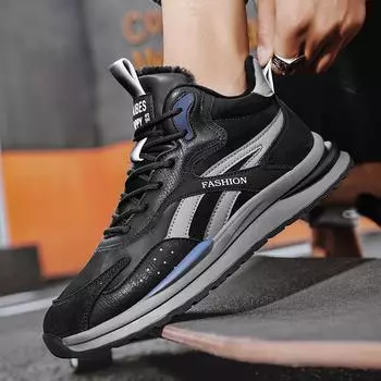 Men s shoes winter velvet warm thickened two cotton shoes to go to work work site work sports labor insurance shoes 39