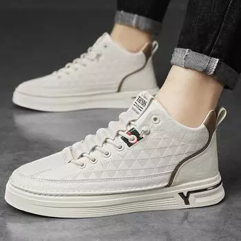 Men s shoesKorean version trendy and versatile casual shoesHiking shoes, new non-slip wear-resistant high-top sports student board shoes in autumn 39