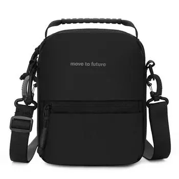 Men s Shoulder Bag Commuter Mobile Phone Bag Lightweight Crossbody Bag чёрный