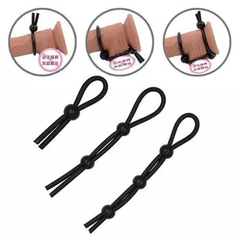 Мужское силиконовое кольцо на пенис, кольцо для задержки эякуляции, чувствительное кольцо на член, секс-игрушки для пар Black Single Bead