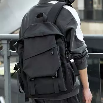 Men s Simple and Lightweight Backpack, High School Student s Business Trip Computer Backpack, Men s Bag серый