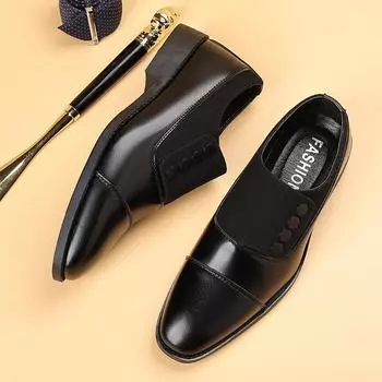 Men’s Slip-On Penny Loafer Business Casual Dress Shoes Comfortable Faux Leather Wedding Formal Tuxedo Shoes Work Pointed Toe Oxford Shoes for Men 38